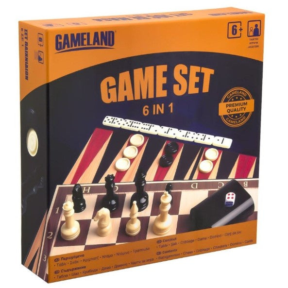 6 IN 1 TRADITIONAL GAME SET
