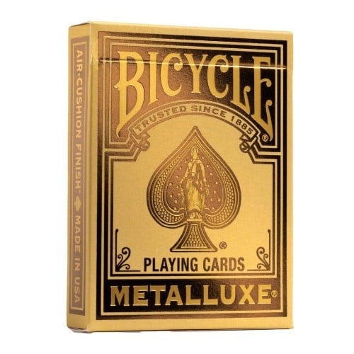 BICYCLE CARDS METALLUXE ORANGE
