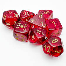 CHESSEX 8 DICE SET | LAB DICE