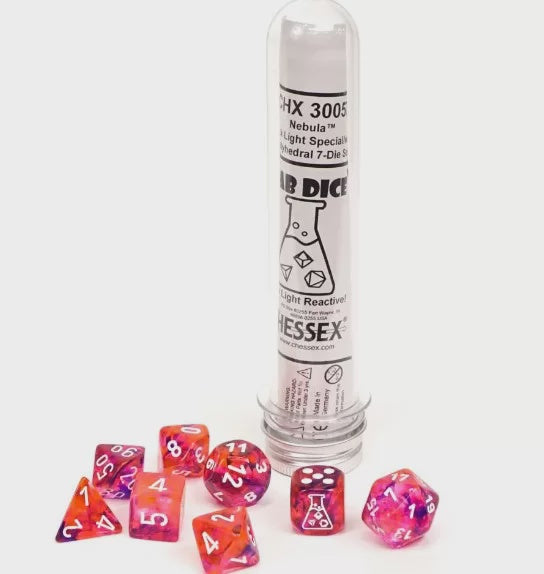 CHESSEX 8 DICE SET | LAB DICE
