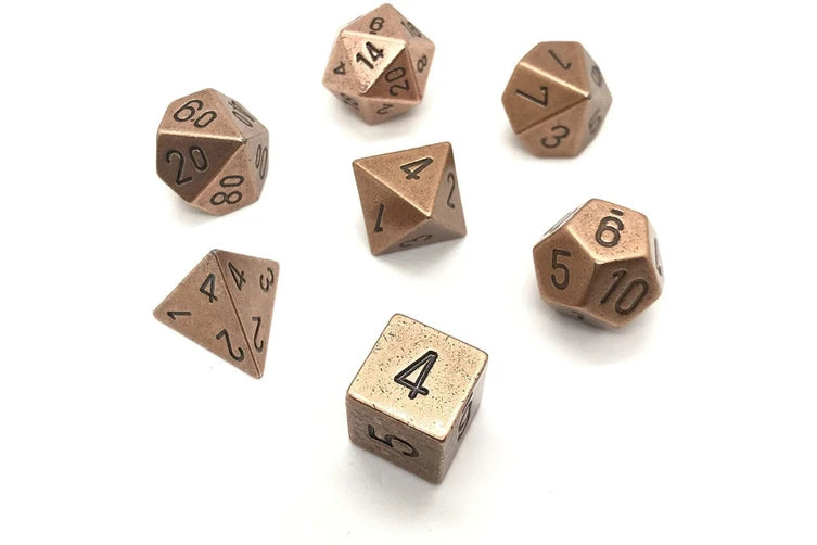 CHESSEX 8 DICE SET | METAL