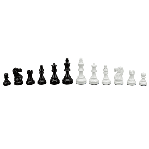 DAL ROSSI | CHESS PIECES 85mm FRENCH LARDY BOXWOOD - BLACK AND WHITE