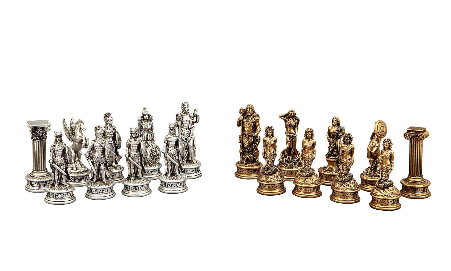 DAL ROSSI | CHESS PIECES - EUROPEAN WARRIORS (GREEK MYTHOLOGY)