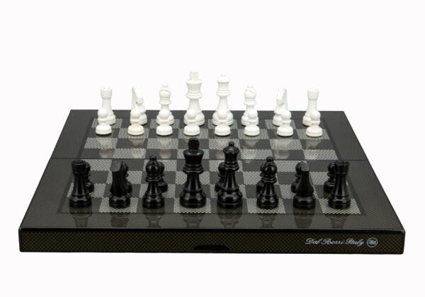 DAL ROSSI | CHESS SET 16" FOLDING - CARBON FIBRE