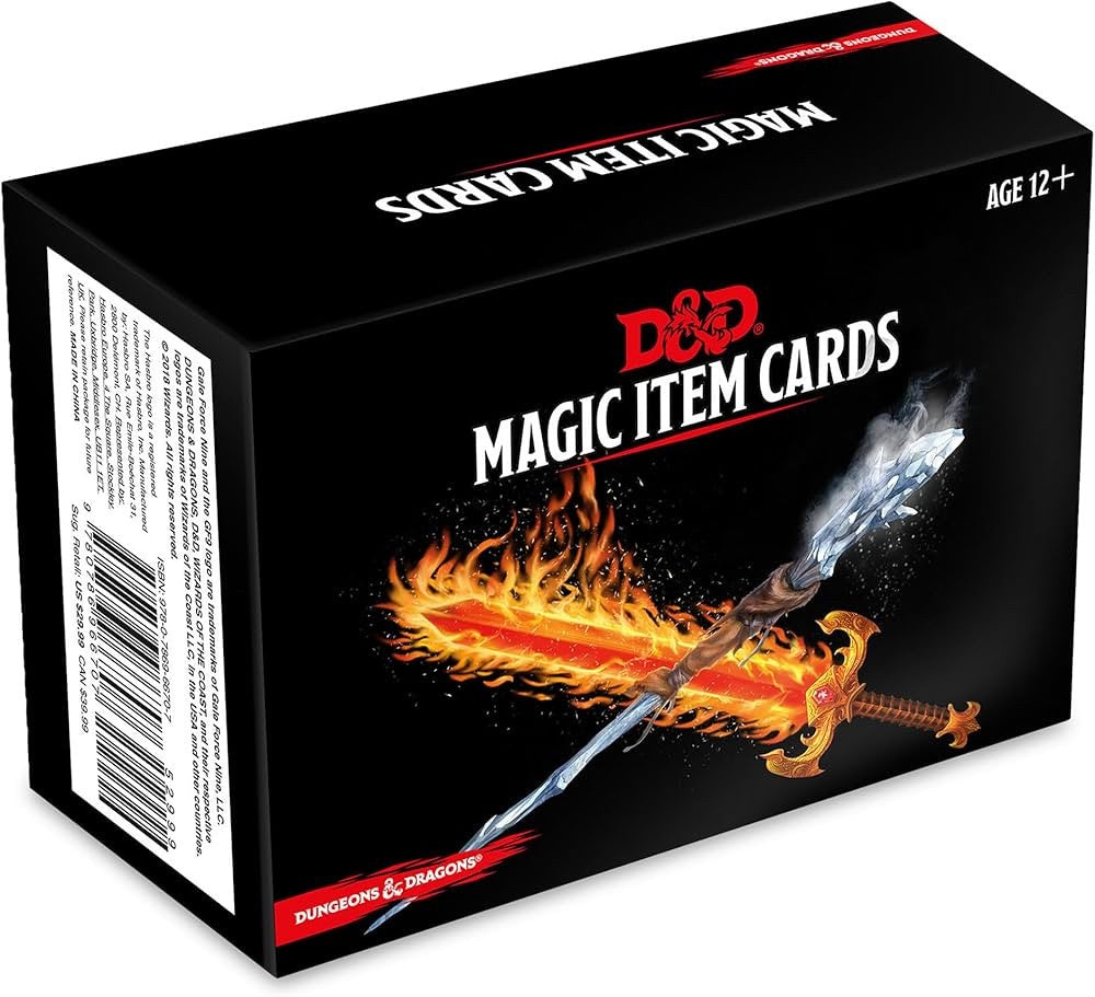 DUNGEONS & DRAGONS 5E | SPELLBOOK CARDS - MAGIC ITEMS CARDS