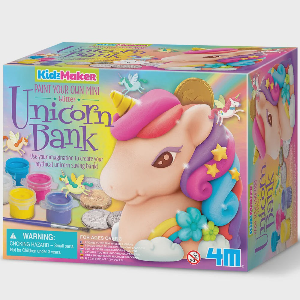 KIDZ MAKER | GLITTER UNICORN BANK