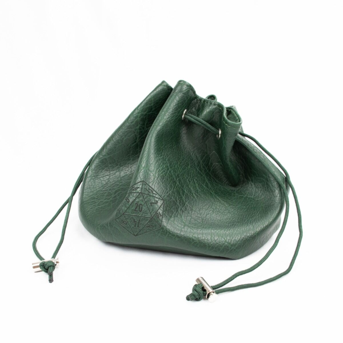 LPG ESSENTIALS | MULTIPOCKET LEATHER DICE BAG - GREEN