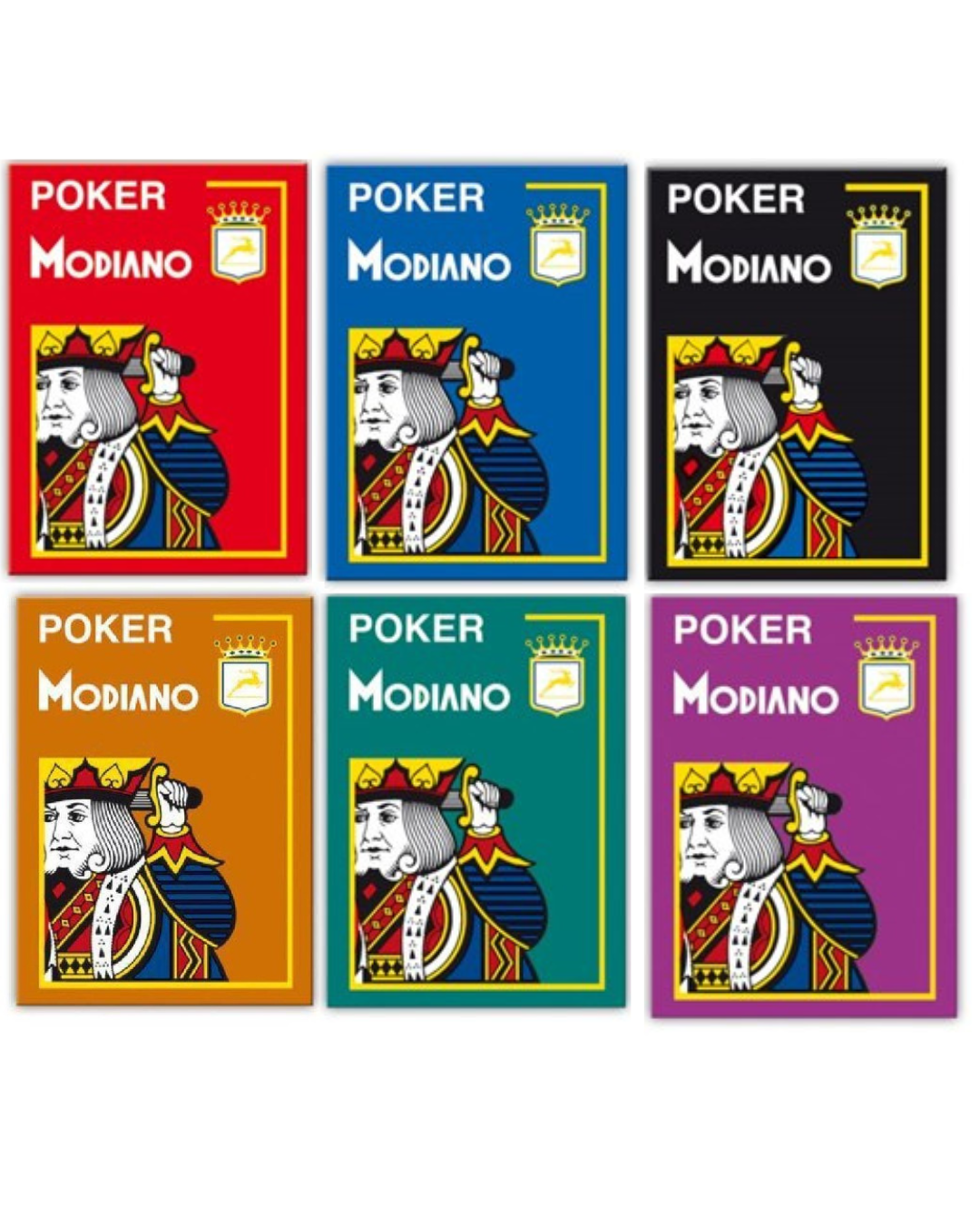 MODIANO CARDS | POKER LARGE PRINT 100% PLASTIC