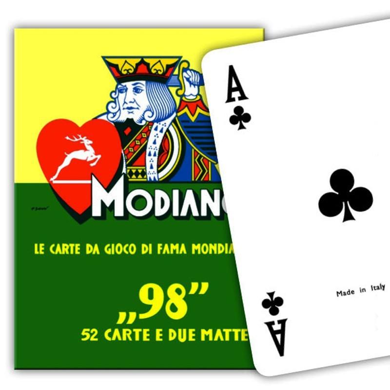 Modiano 98 Poker Blue Back Playing Cards Deck Poker Size