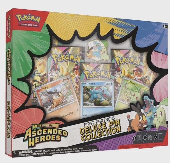 POKEMON TCG | MEGA EVOLUTIONS: ASCENDED HEROES - FIRST PARTNERS DELUXE PIN COLLECTION