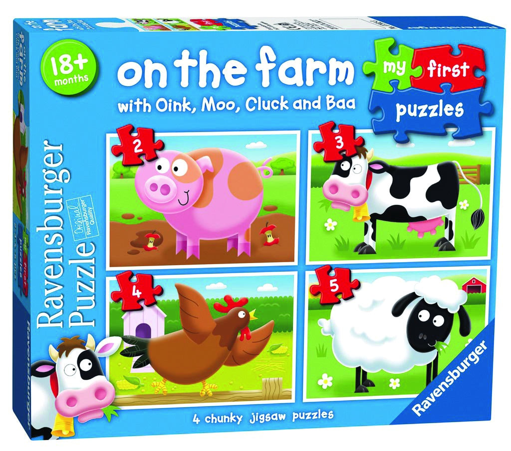 RB (18 MONTHS+) 2/3/4/5 PC | ON THE FARM - MY FIRST PUZZLE