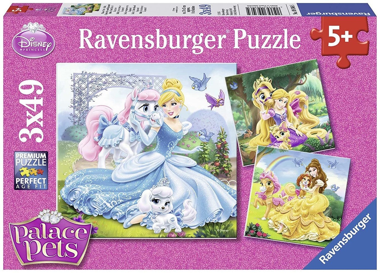RB (5+) 3 X 49 PC | DISNEY BELLE CINDERELLA RAPUNZEL