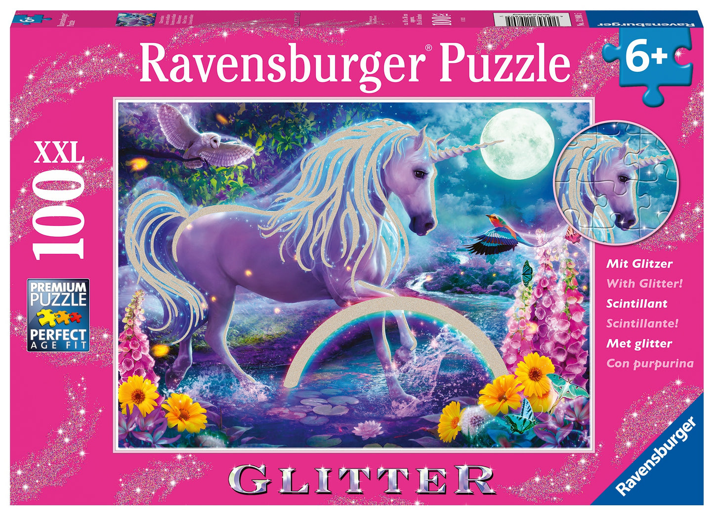 RB (6+) 100PC GLITTER UNICORN