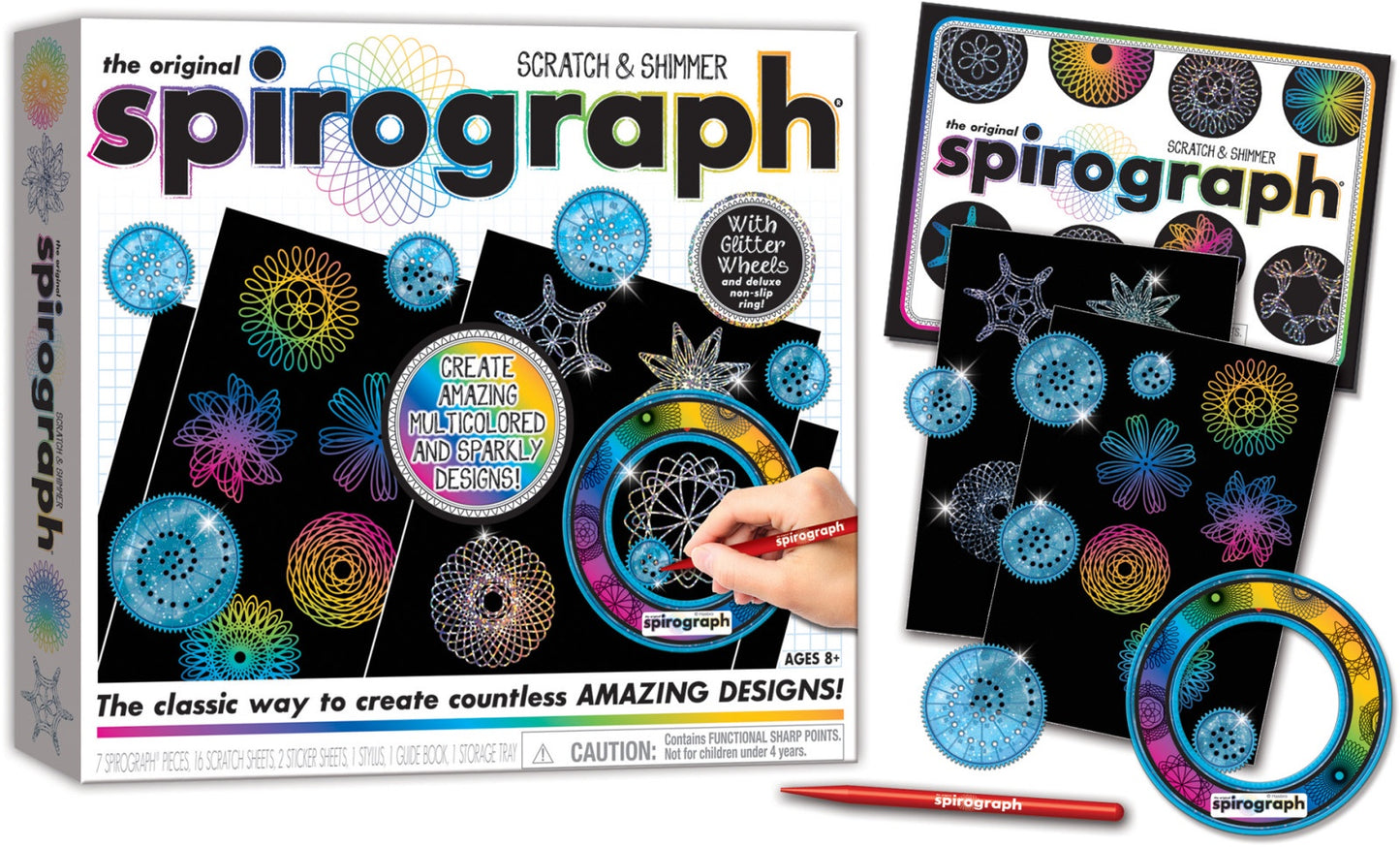 SPIROGRAPH SHIMMER AND SCRATCH
