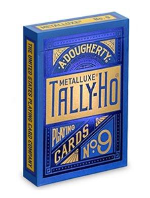 Tally Ho Metalluxe Playing Cards Blue