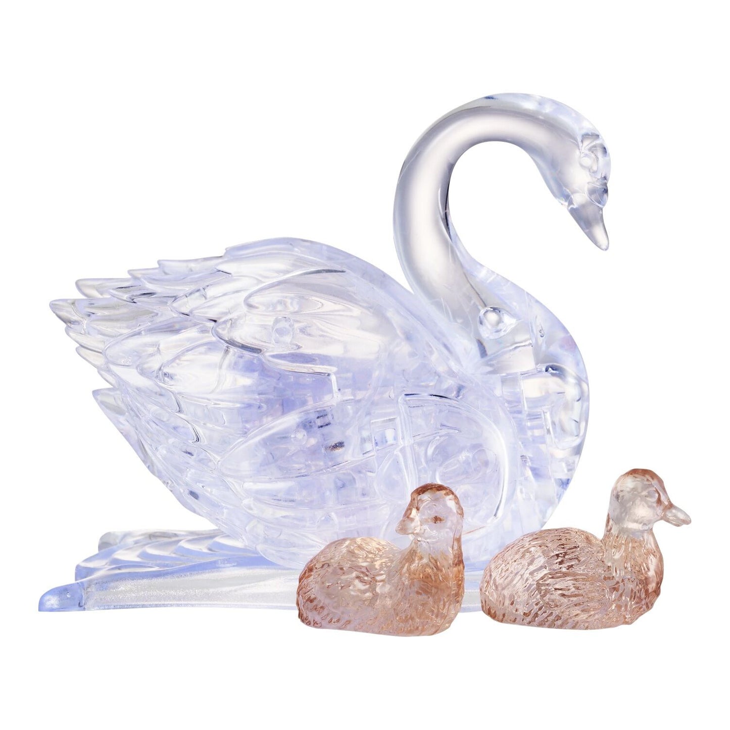 3D CRYSTAL | SWAN WITH BABIES