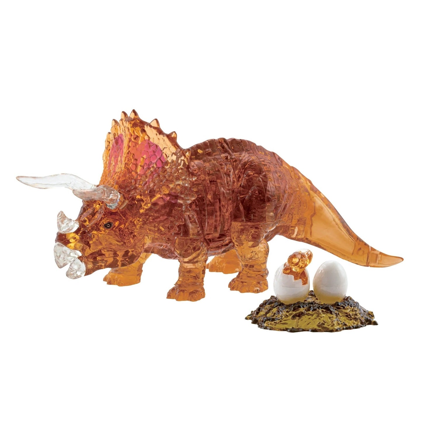3D CRYSTAL | TRICERATOPS (BROWN)