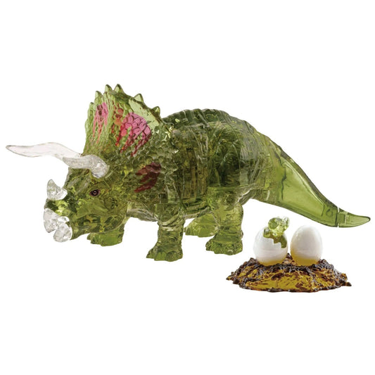 3D CRYSTAL | TRICERATOPS (GREEN)