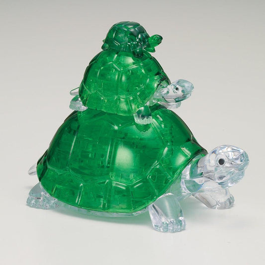 3D CRYSTAL | TURTLES STACK (GREEN)