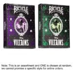 BICYCLE DISNEY VILLAINS GREEN/PURPLE PLAYING CARDS