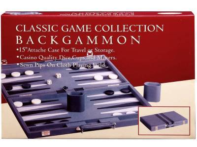 Backgammon Set 15 Inch Vinyl - Hansen Classic Games