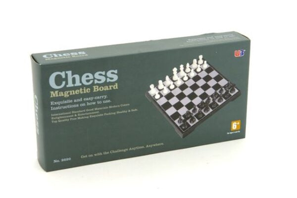 CHESS MAGENTIC 10" BLACK AND WHITE