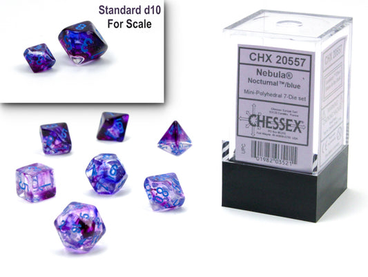 CHESSEX 7 DICE SET MINI | NEBULA