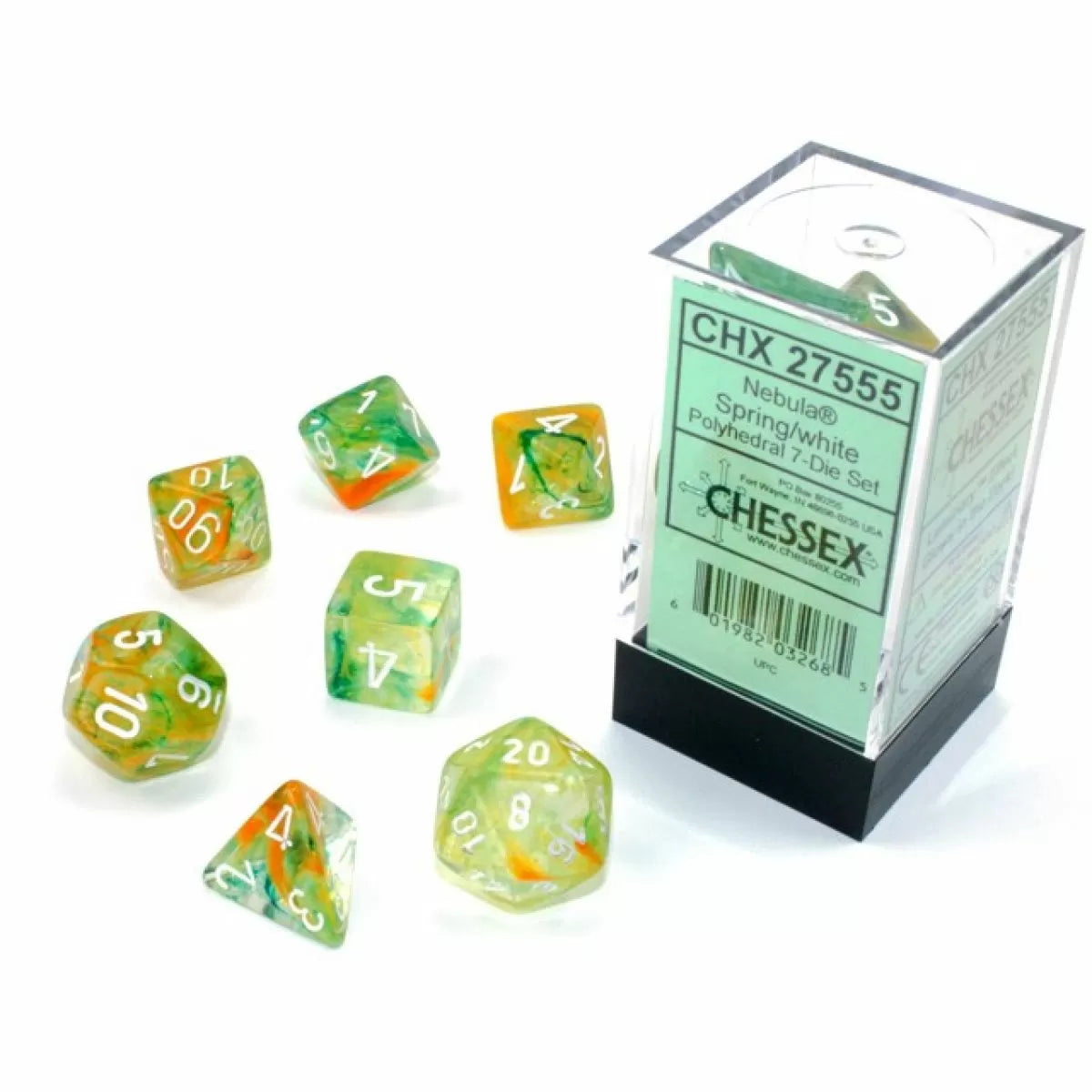 CHESSEX 7 DICE SET | NEBULA