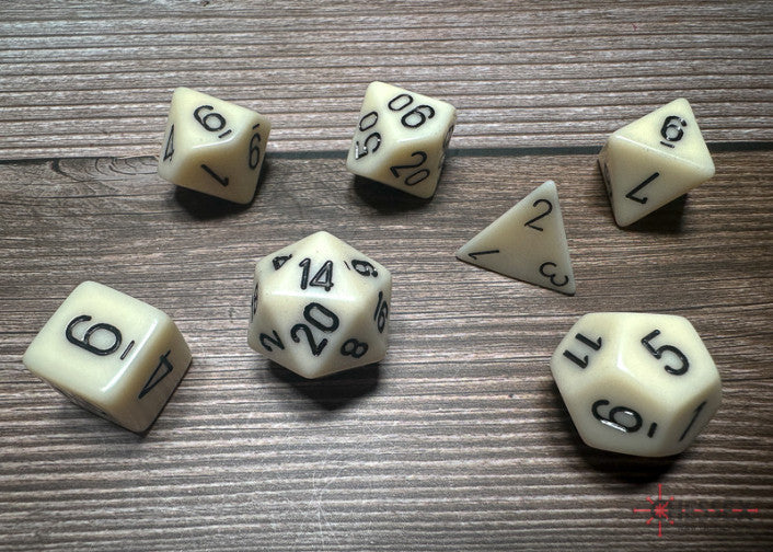 CHESSEX 7 DICE SET | OPAQUE
