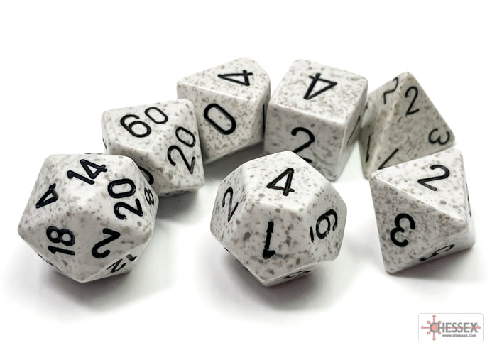 CHESSEX 7 DICE SET | SPECKLED ARCTIC CAMO