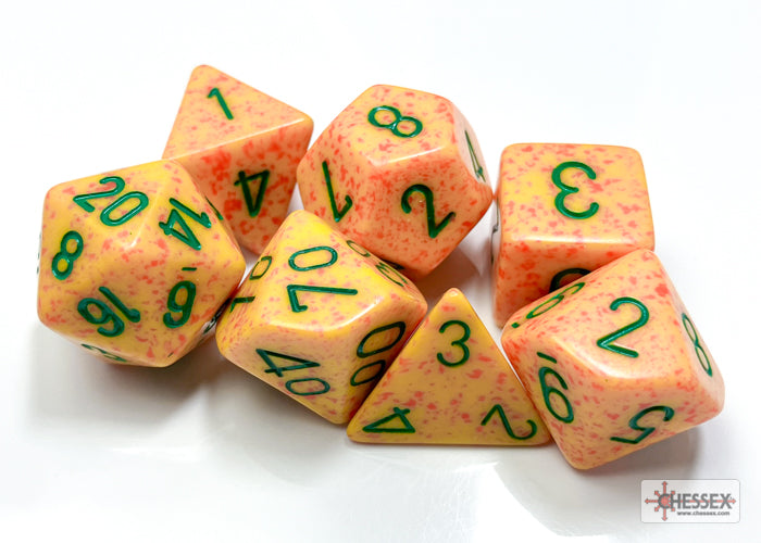 CHESSEX 7 DICE SET | SPECKLED