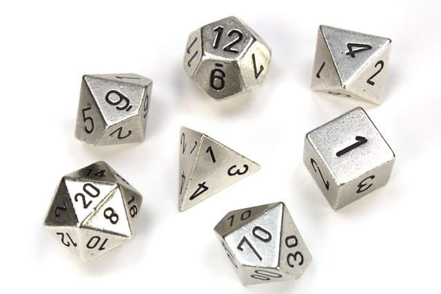 CHESSEX 8 DICE SET | METAL