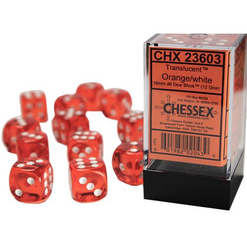 CHESSEX D6 16mm (12PC)