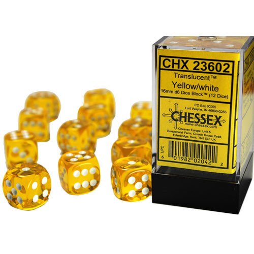CHESSEX D6 16mm (12PC)