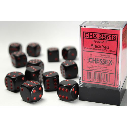 CHESSEX D6 16mm (12PC)