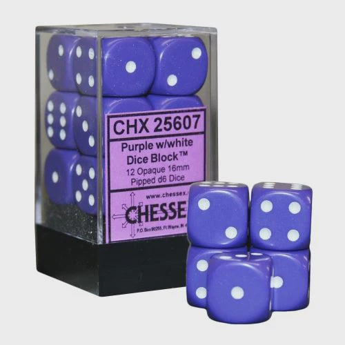 CHESSEX D6 16mm (12PC)