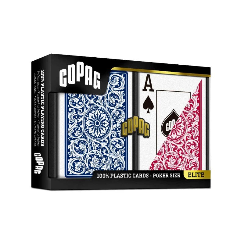 COPAG | 2 PACK - STANDARD SIZE WITH JUMBO INDEX (100% PLASTIC)