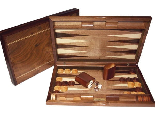 DAL ROSSI | BACKGAMMON 15" WALNUT BURL