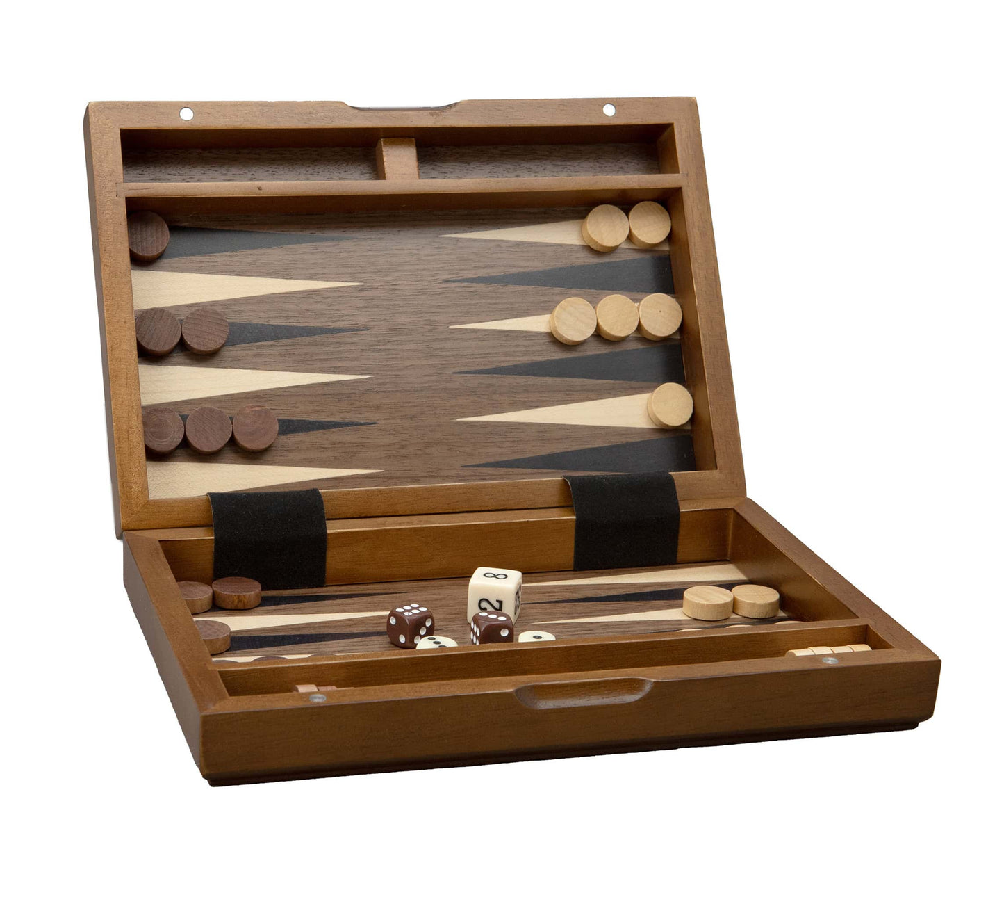 DAL ROSSI | BACKGAMMON 9" WOOD  MAGNETIC