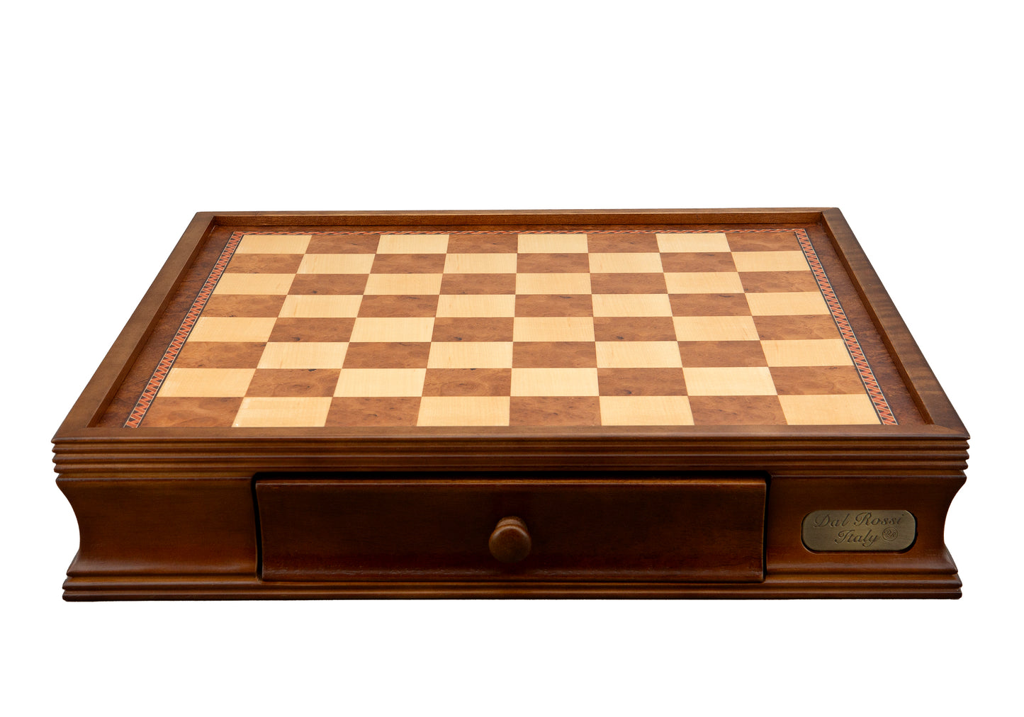 DAL ROSSI | CHESS BOX 16"/40CM WITH DRAWERS - WALNUT