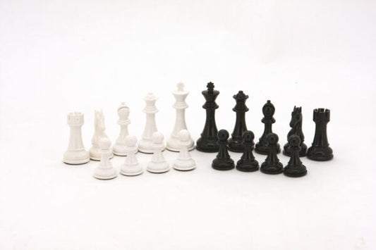 DAL ROSSI | CHESS PIECES 110mm - BLACK AND WHITE