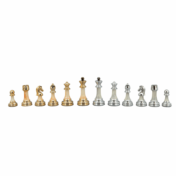 DAL ROSSI | CHESS PIECES - GOLD/SILVER
