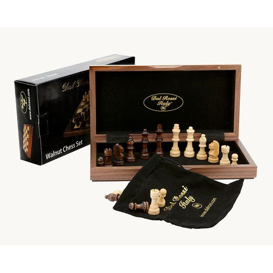 DAL ROSSI | CHESS SET 12" FOLDING - WALNUT