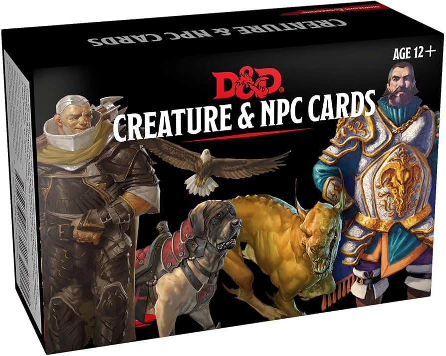 DUNGEONS & DRAGONS 5E | SPELLBOOK CARDS - CREATURES AND NPCS
