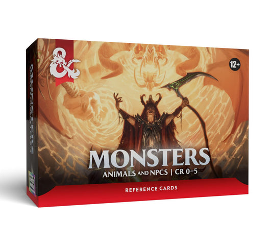 DUNGEONS & DRAGONS 5.5E | REFERENCE CARDS - MONSTERS: ANIMALS & NPCS (CR 0-5)