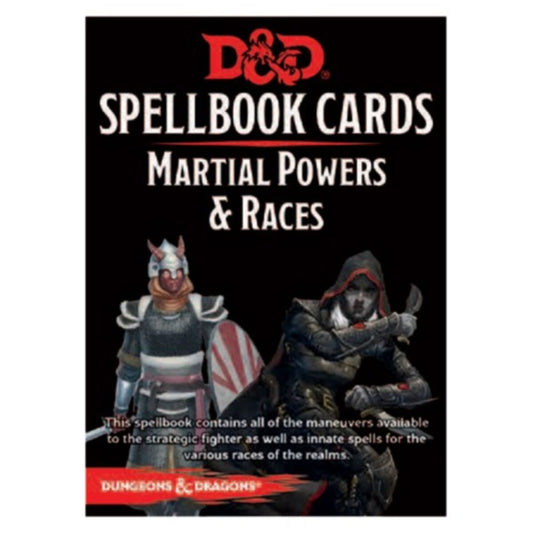 DUNGEONS & DRAGONS | SPELLBOOK CARDS - MARTIAL POWERS & RACES