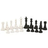 Dal Rossi Chess Pieces Black and White Weighted 110mm