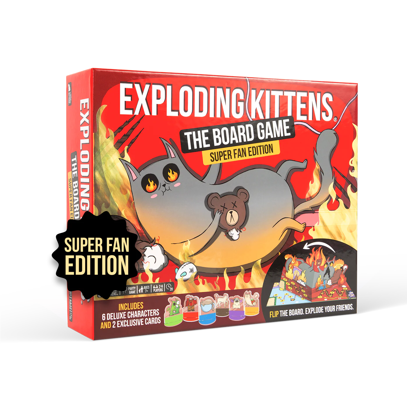 EXPLODING KITTENS THE BOARD GAME | SUPER FAN EDITION