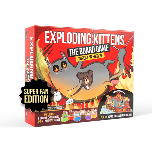EXPLODING KITTENS THE BOARD GAME | SUPER FAN EDITION