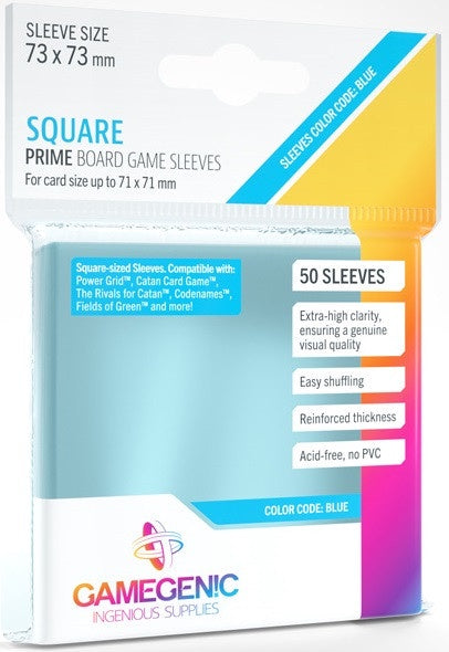 GAMEGENIC CARD SLEEVES | PRIME - 71X71 (CODE BLUE)